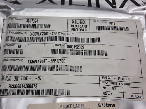 XILINX XC6VLX240T-2FF1759C FPGA VIRTEX-6 LXT FAMILY 241152 CELLS 40nm D/C: 1013 - Picture 3 of 3
