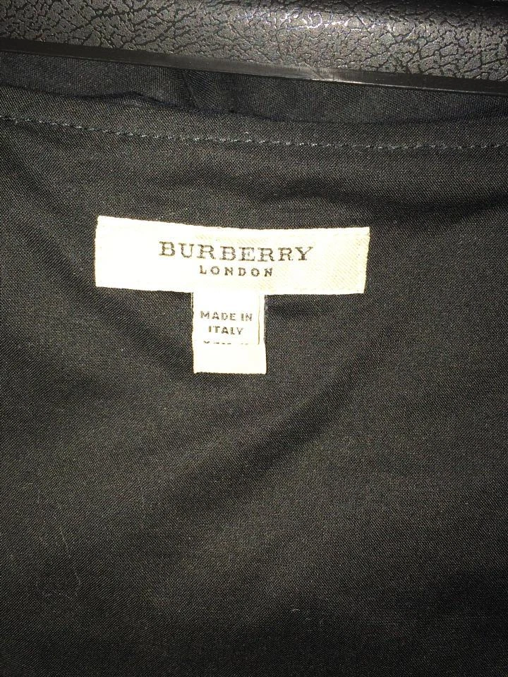 BURBERRY LONDON Black Cotton Uk 12/ Us 10 Dress Mint Reg $595.00 Pre-loved - Image 2 of 4