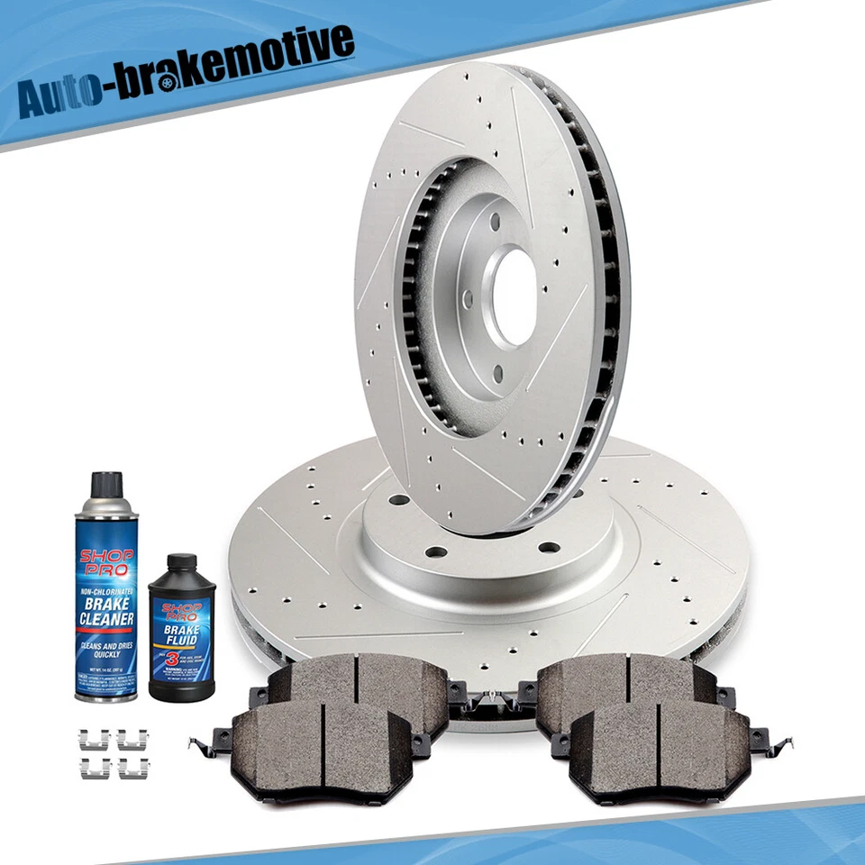 FRONT BRAKE ROTORS AND CERAMIC PADS FIT FOR NISSAN MAXIMA 06-07 NISSAN MURANO - Imagem 2 de 4