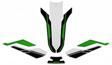 Tankschutz Aufkleber Set Motorrad gr&uuml;n transparent kompatibel f&uuml;r Kawasaki Z900