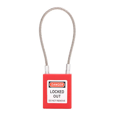 Lockout Tagout Lock Stainless Steel Cable Lock Lockout Padlock With 2 ...