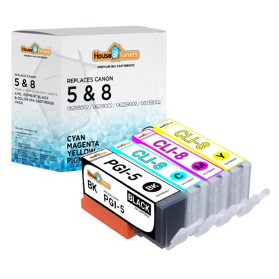 4PK PGI-5 CLI-8 CMY Ink Set for Canon PIXMA iP3300 iP3500 MP510 MP520 MX720