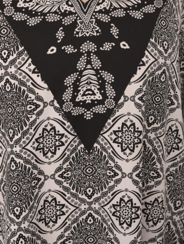 Mujeres Hippy Boho Kaftán Túnica Vestido Dashiki Caftan Talla Grande Prenda para el torso holgada Mini Vestido - Imagen 287 de 515