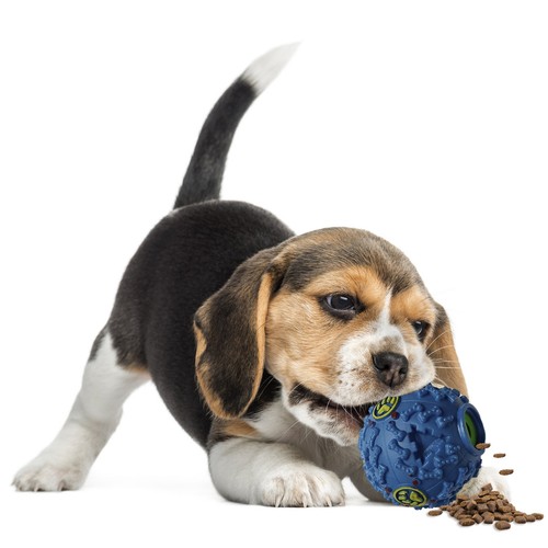 Pawcia Giggle Sound Dog Ball with Squeaky Fun Sounds Interactive Dog Feeder Toy - Picture 9 of 17