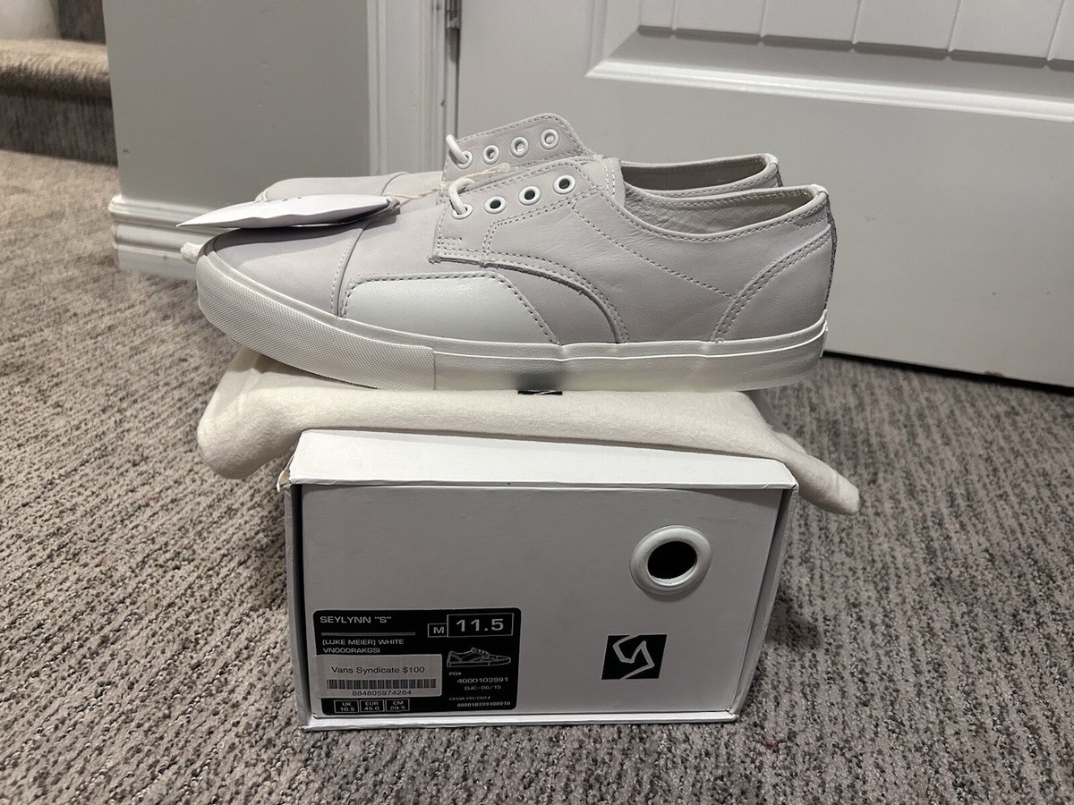 Vans Syndicate Seylynn S Size 11.5 Luke Meier Off White 