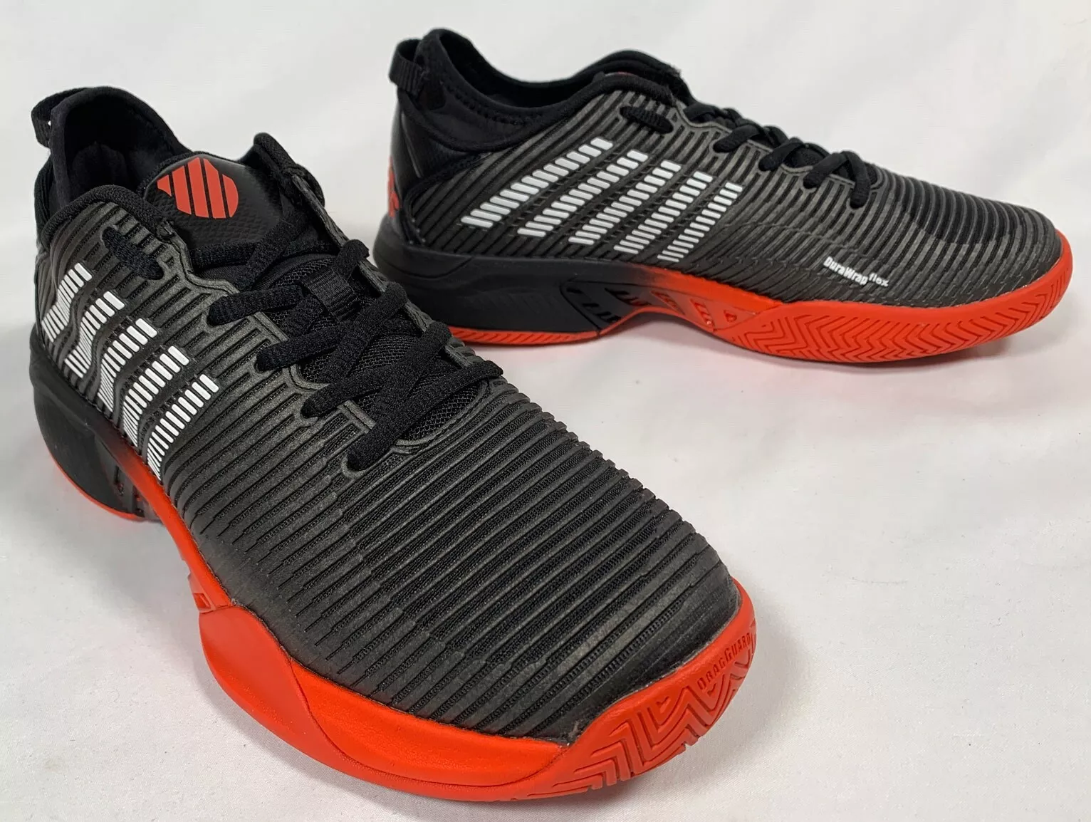 Chaussures de tennis homme K Swiss Hypercourt Supreme pointure 9,5 noir orange épicé 06615 061