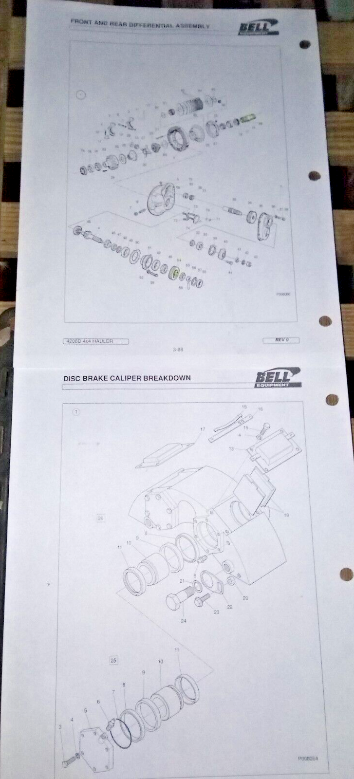 Front and Rear Differential Assembly  Parts Bell 4206D