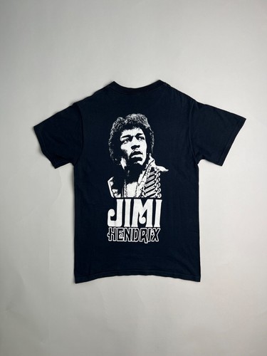 Jimi Hendrix Vintage T-Shirt Fruit of the Loom Black Petit - Photo 4 sur 4