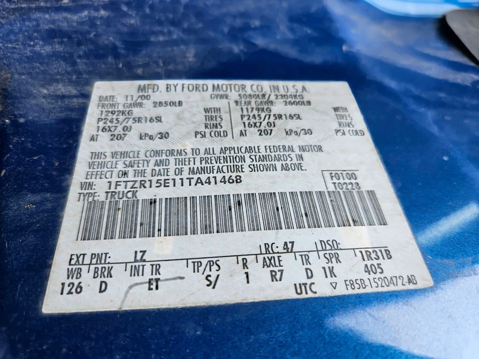 Ford Ranger XLT 2001 Supercab 2 puertas maestro ventana eléctrica interruptor manija moldura Foto 4 de 4
