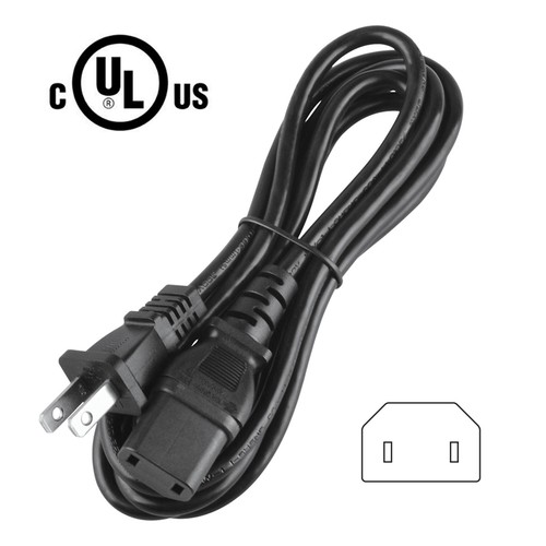 UL 6.6ft 2-Prong AC Power Cord Cable Lead For Yamaha M-5000 Power Amplifier Plug - 第 1/4 張圖片