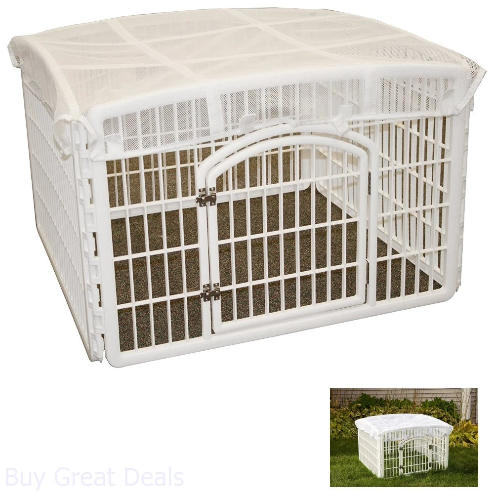 Dog playpen cheap with cover