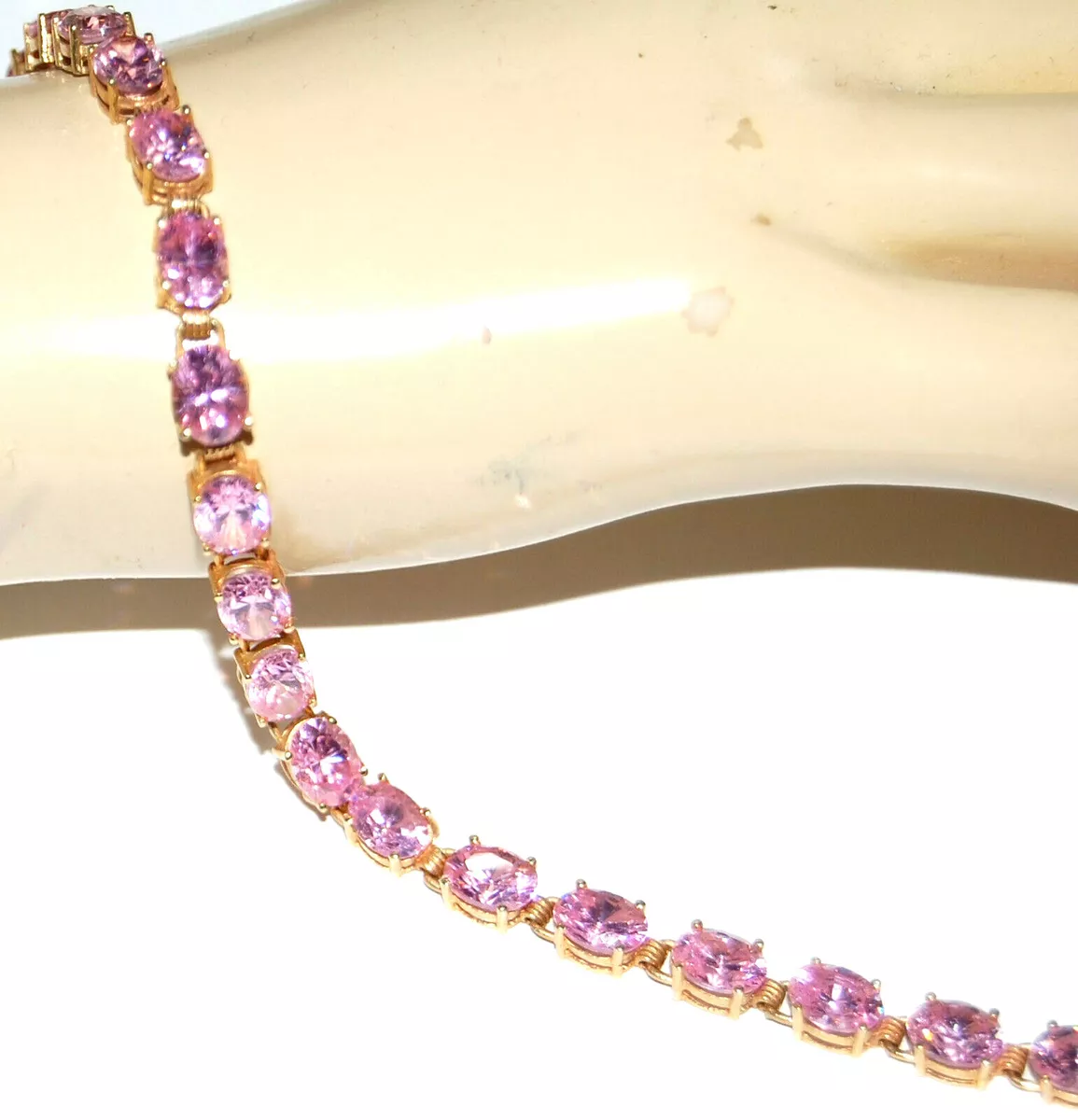 Pink 2024 ice bracelet