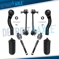 Front Inner Outer Tierods Sway Bars for 2006-2009 Ford Fusion Lincoln MKZ Milan