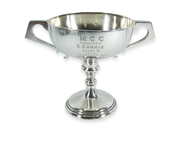 Antique Art Deco 1922 Sterling Silver Trophy Cup Chalice MCC Yacht Club Boat