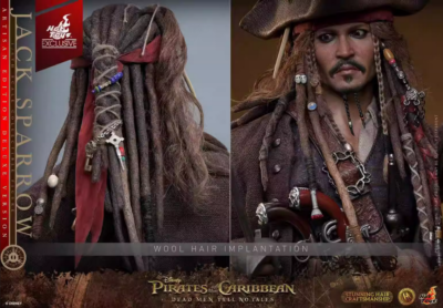 Hot Toys Jack Sparrow DX37 2.0 版1/6 Hot Toys 1/6 DX37 Pirates Caribbean 5 Jack Sparrow Standard