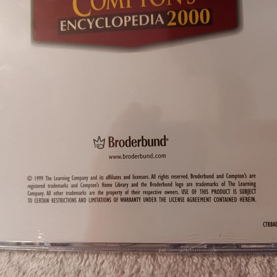 Compton'  Encyclopedia 2000 Program Disc by Broderbund CD for Windows 1999 New - Image 3 of 3