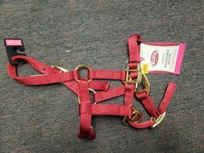 Weaver Leather Original Adjustable Nylon Horse Halter, Suckling, Red