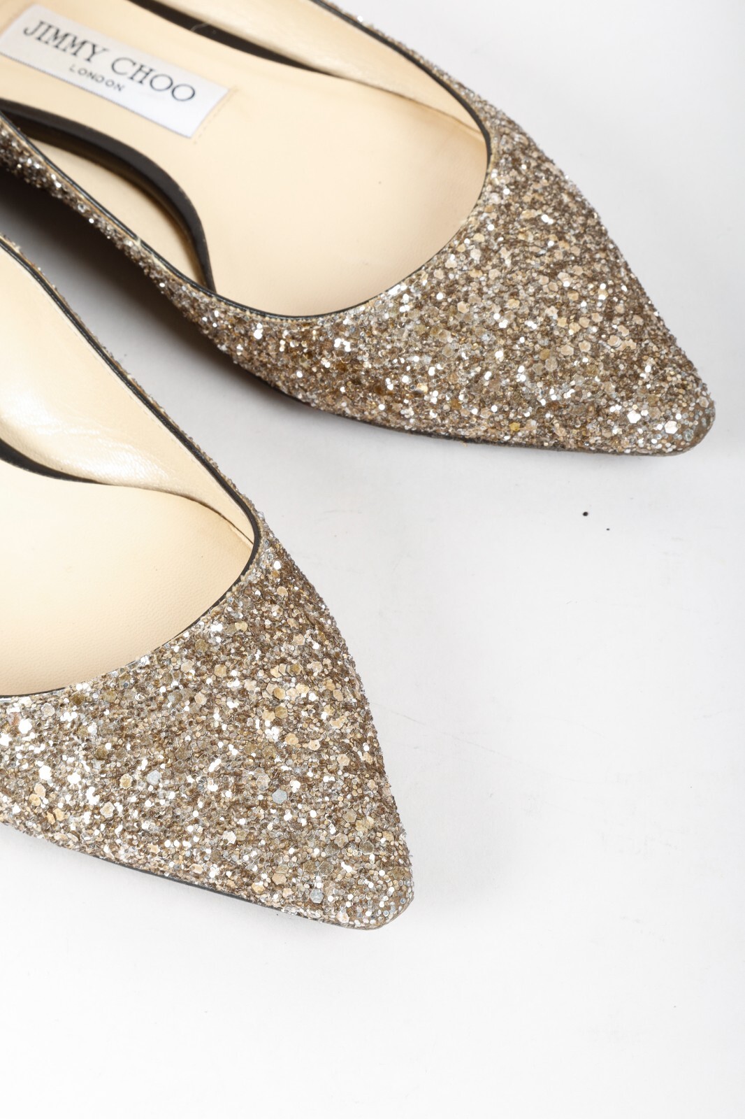 Jimmy Choo Romy Flats in Black & Gold Gradient, Size 35.5 image 9