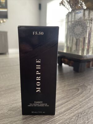 New in Box MORPHE Fluidity F 5.50  Matte Mat Full Coverage  Authentic 1 Fluid Oz