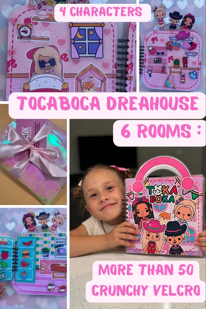 TokaBoca Dream house busy busy book/Montessori book/busy board
