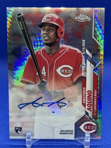 2020 Topps Chrome Update Rookie Debut Autographs Aristides Aquino #RDUSA-AA /125