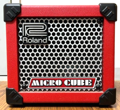 ROLAND MICRO CUBE Red Guitar Amp Used From Japan | eBay