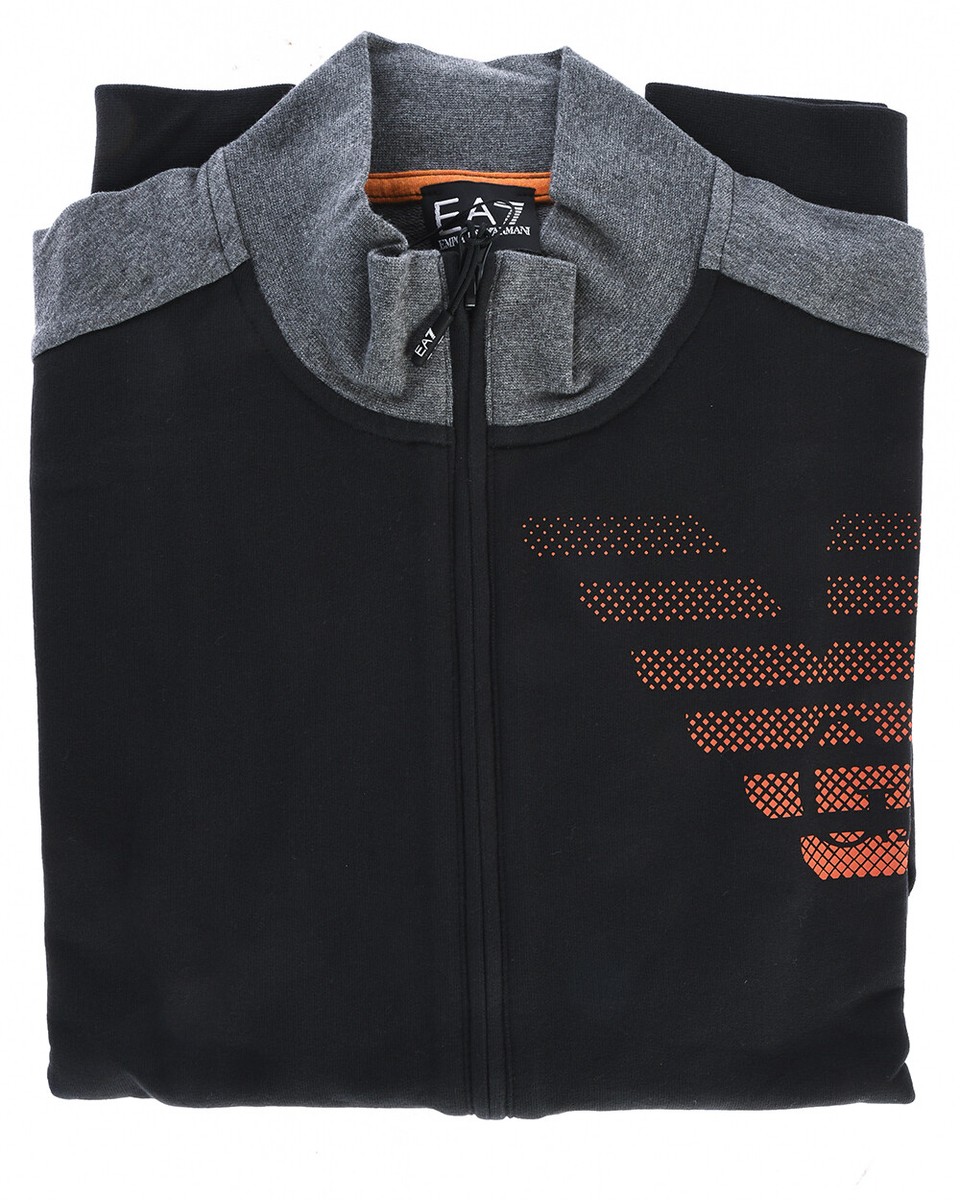 Emporio Armani Ea7 Sweatshirt Hoodie Man Black 6GPM14 PJ05Z Emporio Armani Ea7 Sweatshirt Hoodie Man Black 6GPM14 PJ05Z