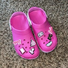 Crocs Barbie Clogs Pink Mens 9 Womens 11 2023 Mattel 208817 Barbie Girl Crocs