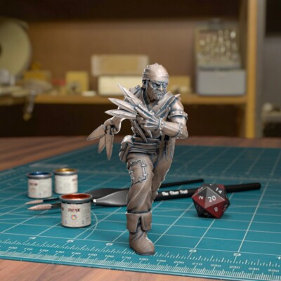Bandit Wurfdolch - Resin Miniatur | Tabletop Spiele | Dungeon and Dragons