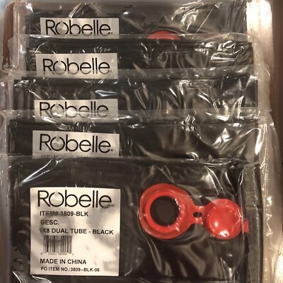 Robelle 8' Black Double Chamber Winter Pool Cover Water Tubes Bag 3809-BLK 5 pcs
