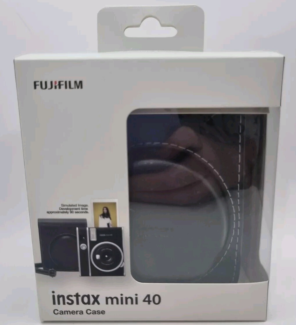 Fujifilm Instax Mini 40 Instant Camera Case Genuine Black Vinyl Cover-image