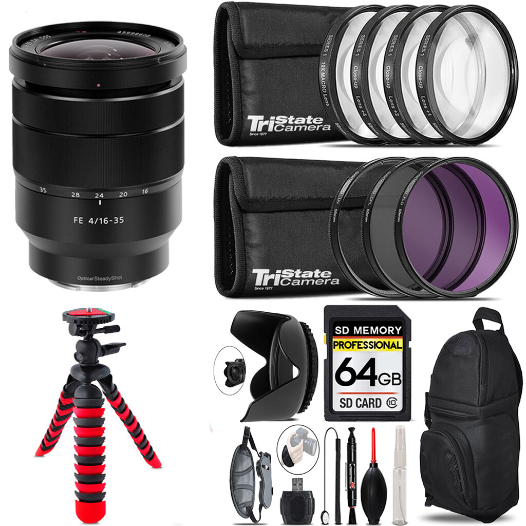 Sony Vario-Tessar T* FE 16-35mm ZA Lens +7 Piece Filter