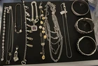 Vintage Brighton Signed Silver Tone Costume Jewelry Lot Wearable NWT/GUC