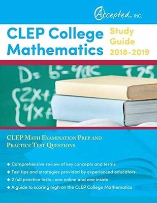 CLEP College Mathematics Study Guide - Paperback, by CLEP Exam Prep - Very Good