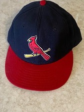 2000-2002 MIKE TIMLIN # 50 ST LOUIS CARDINALS GAME WORN USED ALTERNATE  HAT CAP
