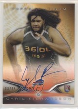 2014 Topps Platinum Rookie Refractor Gold 3/15 Cyril Richardson #62 Auto 1i8