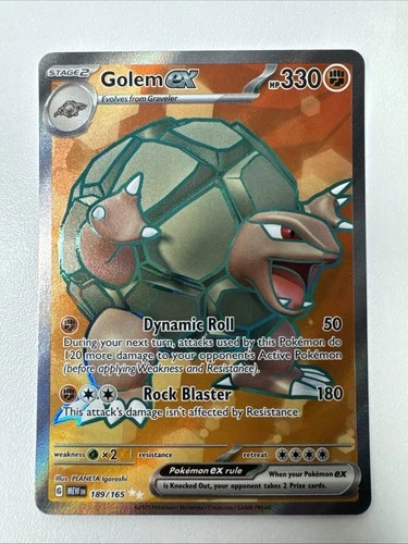 Pokémon TCG - Golem ex 189/165 Sv: Scarlet & Violet 151 Holo