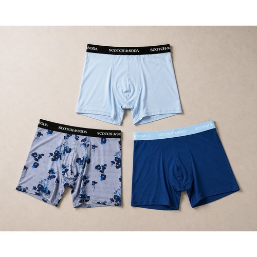 Scotch & Soda Active Stretch Premium Boxer Briefs 3-Pack Multi NWT — Size Large