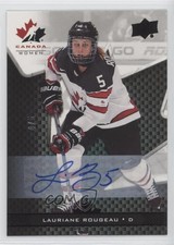 2018 Upper Deck Team Canada Juniors Black 4/5 Lauriane Rougeau #55 Auto a3i