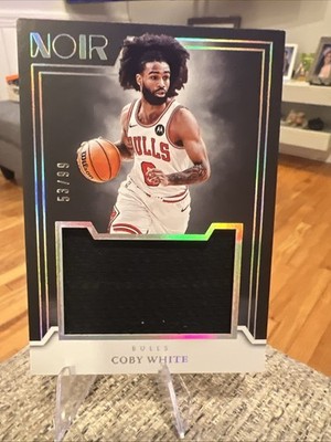2024 -25 PANINI NOIR COBY WHITE JUMBO MEMORABILIA PATCH /99 CHICAGO BULLS