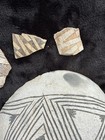 Anasazi Native American Pottery Shards 1100-1250 A.D. Black & White Tula Rosa — photo 6