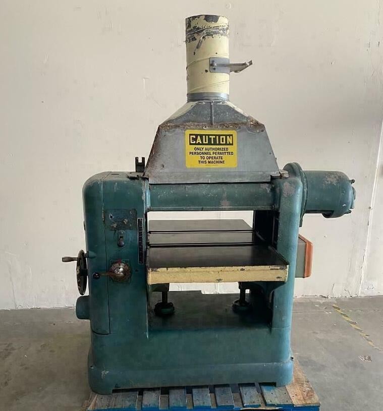 YATES American Model B244 Heavy Duty Wood Planer 24" USA Made Vintage Nice