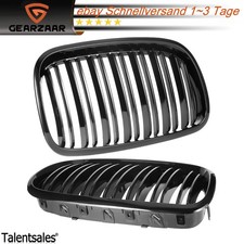 Grill Sport Kühlergrill passt für BMW X5 E70 2007-2013 Schwarz Glänzend Schwarz