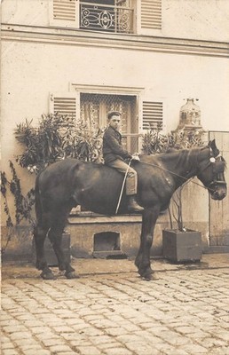 PHOTO CARD REPRESENTING A CHILD ON A HORSE / RIDER