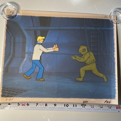 SCOOBY-DOO animation cel EARLY Vintage Cartoons Production Art FRED  I10