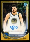 Quinten Post Auto Gold Mojo Refractor 50/50 2025-26 Bowman Chrome Basketball