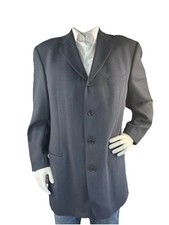 Vintage HUGO BOSS Sokrates Sigma Men 44T Blazer Wool Tweed 4 Button Gray Jacket