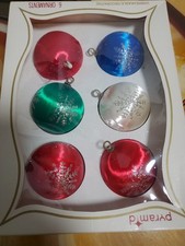 Christmas Ball Ornaments Satin Glitter 6