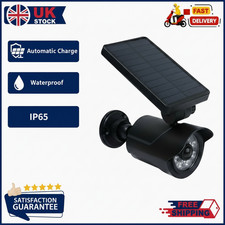 8 LED Solar Security Wall Light PIR Motion Sensor Dummy CCTV IP65