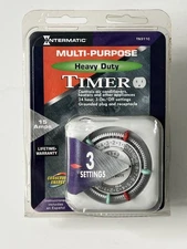 Intermatic Model TN311C Heavy Duty 24-Hour Multi-purpose Timer 3 On/Off Settings